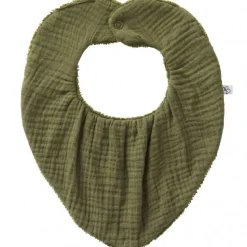 Bavoir bandana réversible fougère
