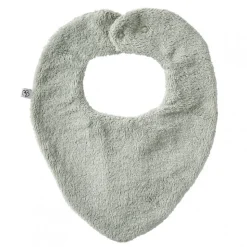 Bavoir bandana réversible vert de gris