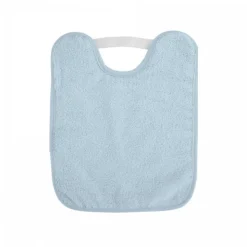 Bavoir bébé en bouclette bleu