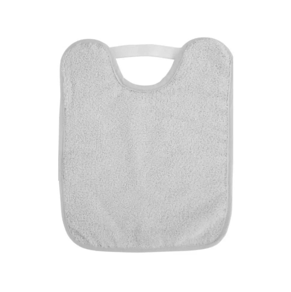 Bavoir bébé en bouclette gris