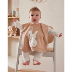 Bavoir bébé funny moka