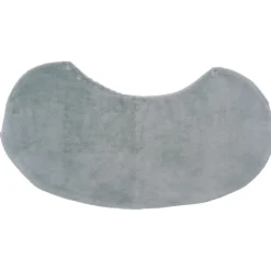 Bavoir 2 en 1 bi-matière (poncho/ épaule) rayé vert de gris