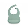 Bavoir en silicone ash green