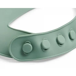 Bavoir en silicone ash green