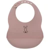 Bavoir en silicone lapidou rose