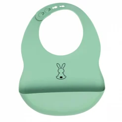 Bavoir en silicone lapidou vert