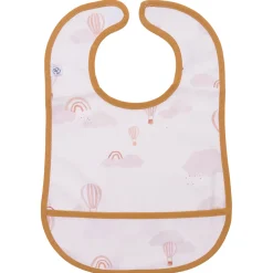 Bavoir en tissu imperméable souple montgolfières