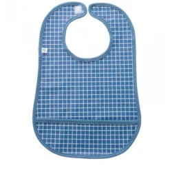 Bavoir imperméable carreaux bleus