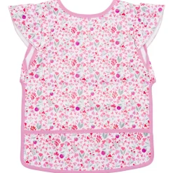 Bavoir imperméable liberty framboise 6-24 mois