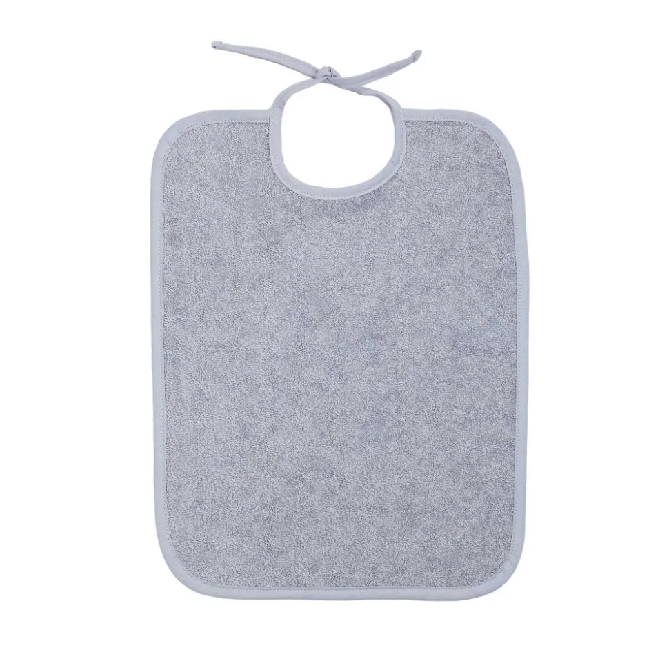 Bavoir à lacets gris