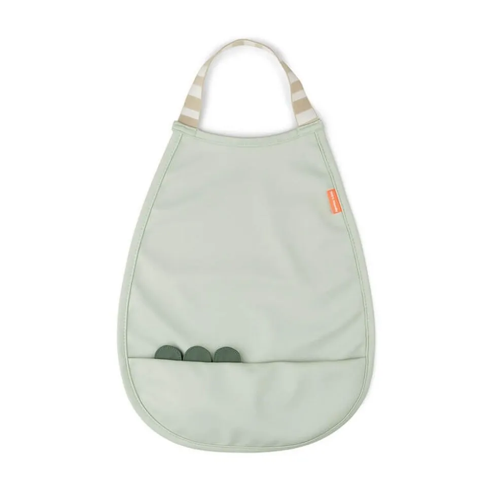 Bavoir élastique croco vert
