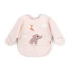 Bavoir à manches avec poche playground rose