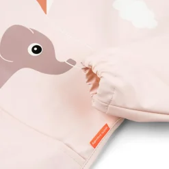 Bavoir à manches avec poche playground rose