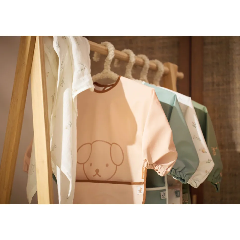 Bavoir manches longues imperméable miffy peekaboo sea green