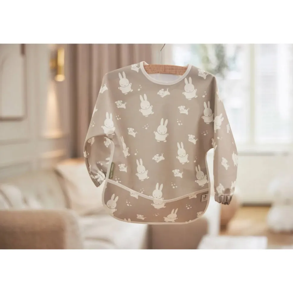 Bavoir manches longues imperméable miffy & snuffy olive