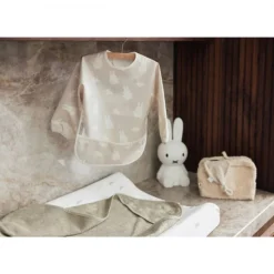 Bavoir manches longues imperméable miffy & snuffy nougat