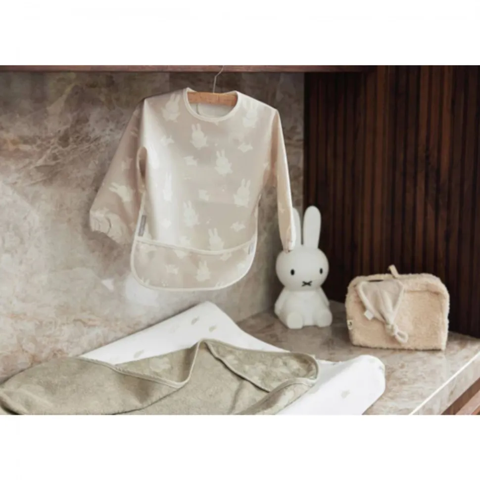 Bavoir manches longues imperméable miffy & snuffy nougat
