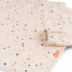 Bavoir manches longues 6-18 mois happy dots rose