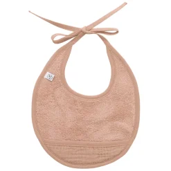 Bavoir naissance éponge bi-matière mocha