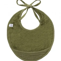 Bavoir naissance éponge fougère