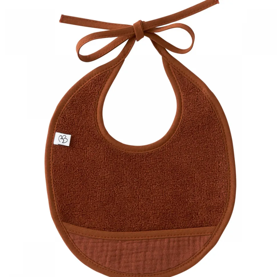 Bavoir naissance éponge toffee