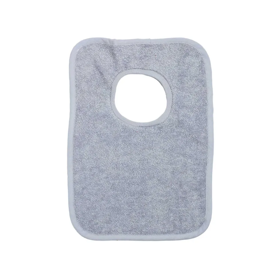 Bavoir passe tête gris