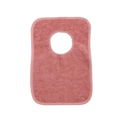 Bavoir passe tête rose