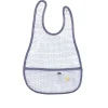 Bavoir plastifié babyfan gris clair