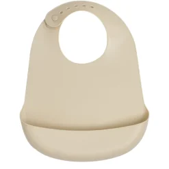 Bavoir silicone nougat