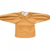 Bavoir tablier col claudine imperméable - uni camel 6/24 mois
