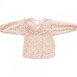 Bavoir tablier col claudine imperméable - froufrou léopard 6/24 mois