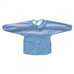 Bavoir tablier col claudine imperméable - carreaux 6/24 mois