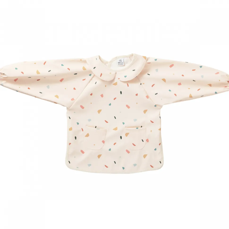 Bavoir tablier col claudine imperméable - terrazzo 3/5 ans
