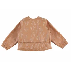 Bavoir tablier ocre motif girafe