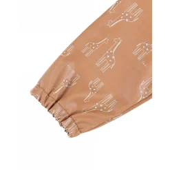 Bavoir tablier ocre motif girafe