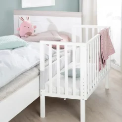Berceau cododo 2 en 1 bois blanc avec matelas