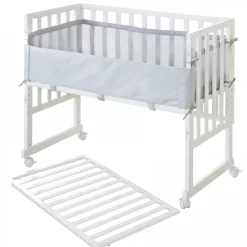 Berceau cododo 3 en 1 bois blanc avec matelas et nid