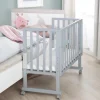 Berceau cododo 3 en 1 bois gris avec matelas et nid