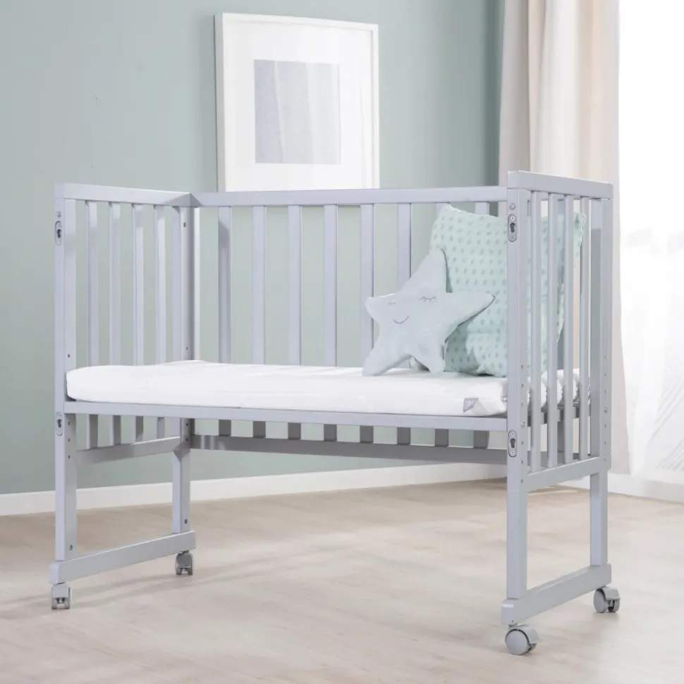 Berceau cododo 3 en 1 bois taupe avec matelas