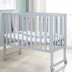 Berceau cododo 3 en 1 bois taupe avec matelas