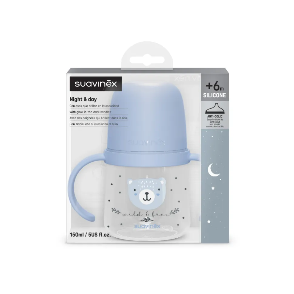 Biberon à anses bébé 150 ml wild&free beige