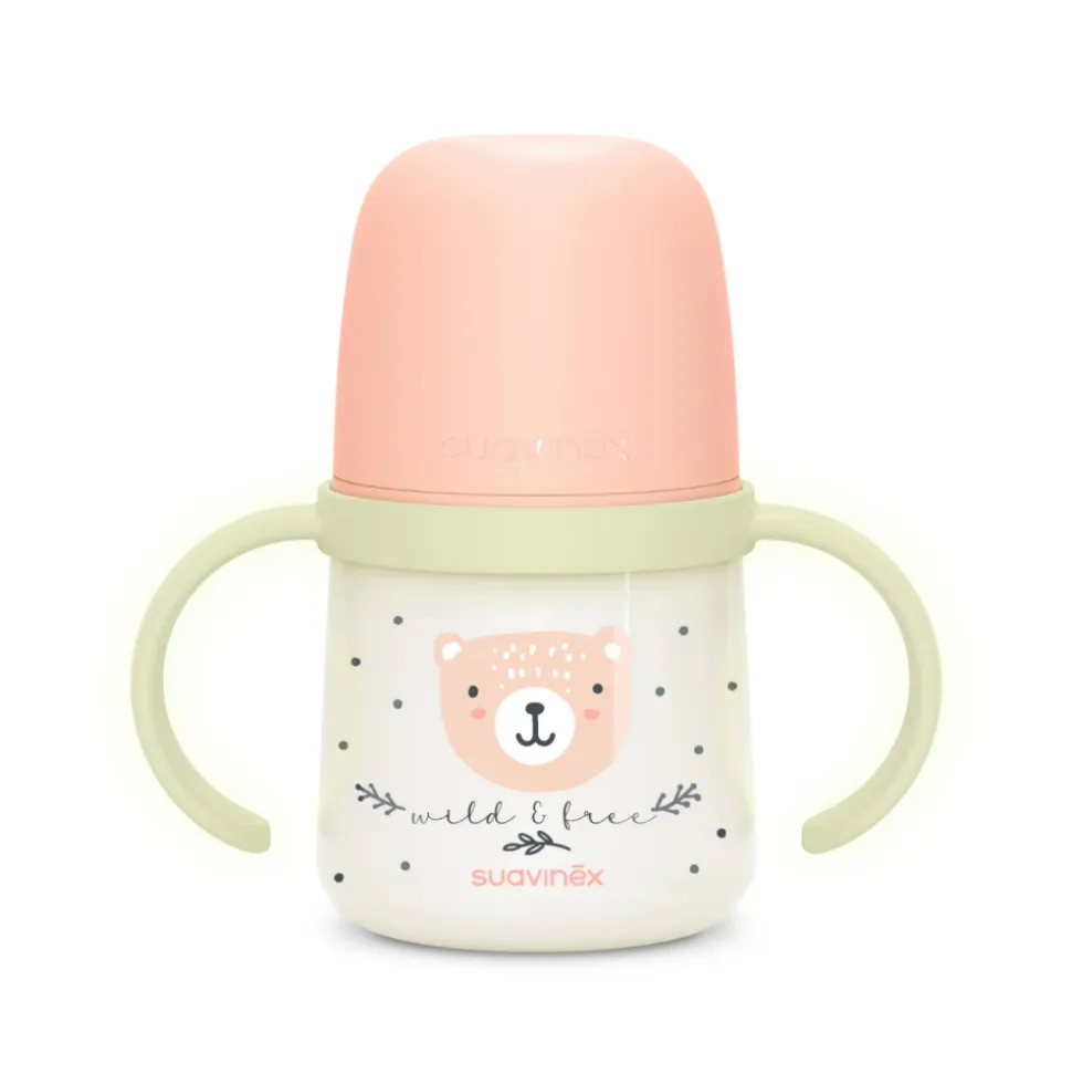Biberon à anses bébé 150 ml wild&free rose