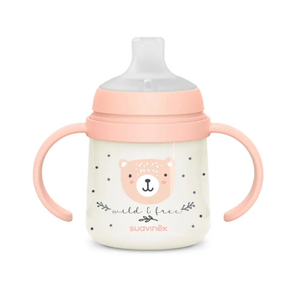 Biberon à anses bébé 150 ml wild&free rose