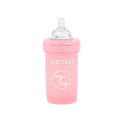 Biberon anti-colique 180 ml pastel rose