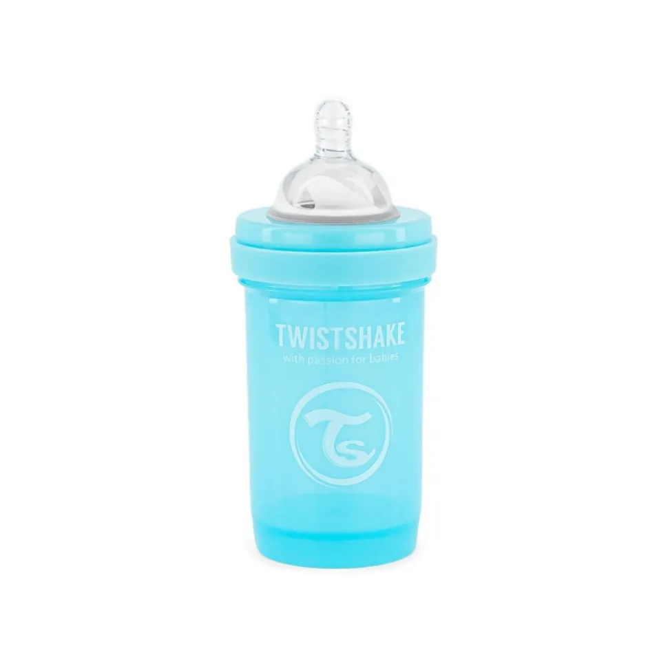 Biberon anti-colique 180 ml pastel bleu