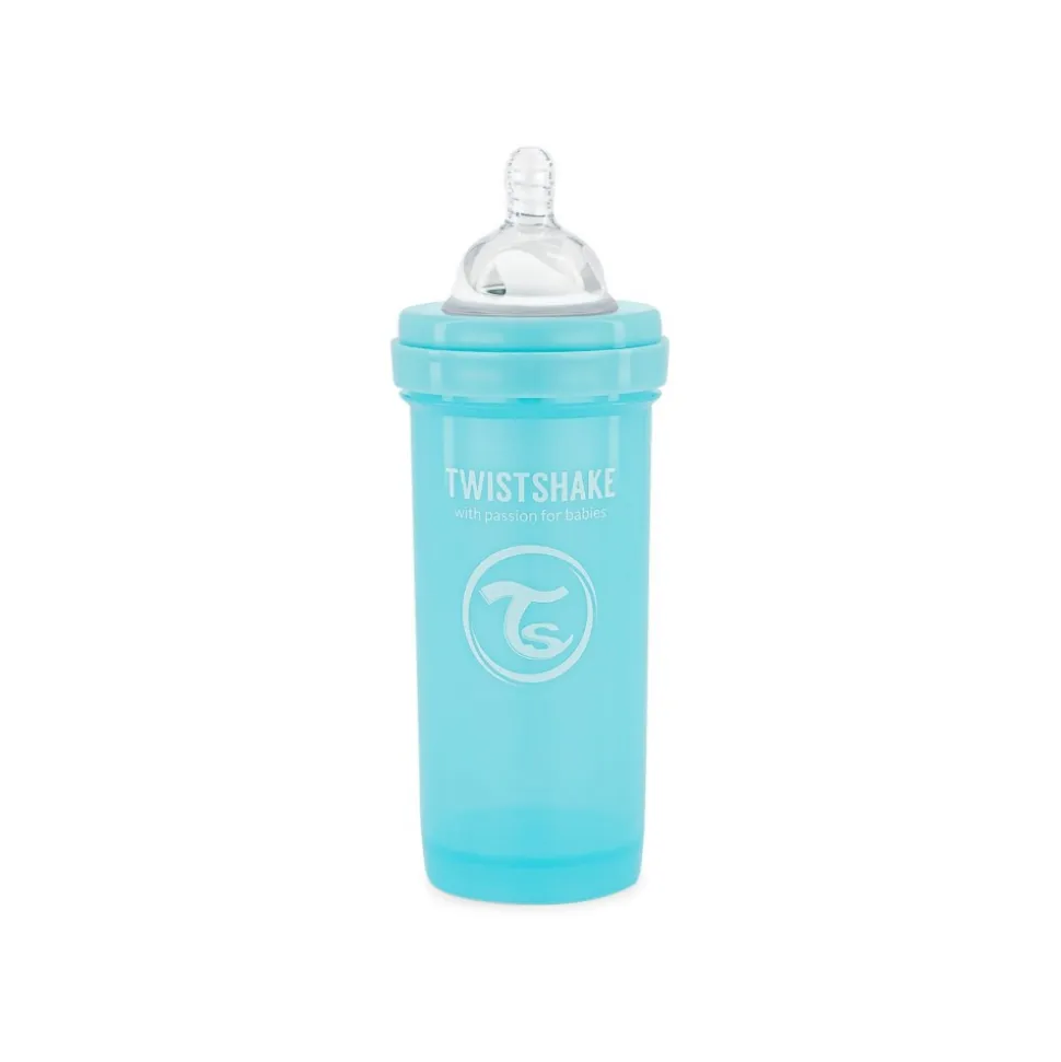 Biberon anti-colique 260 ml pastel bleu