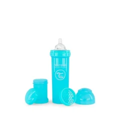 Biberon anti-colique 330 ml pastel bleu