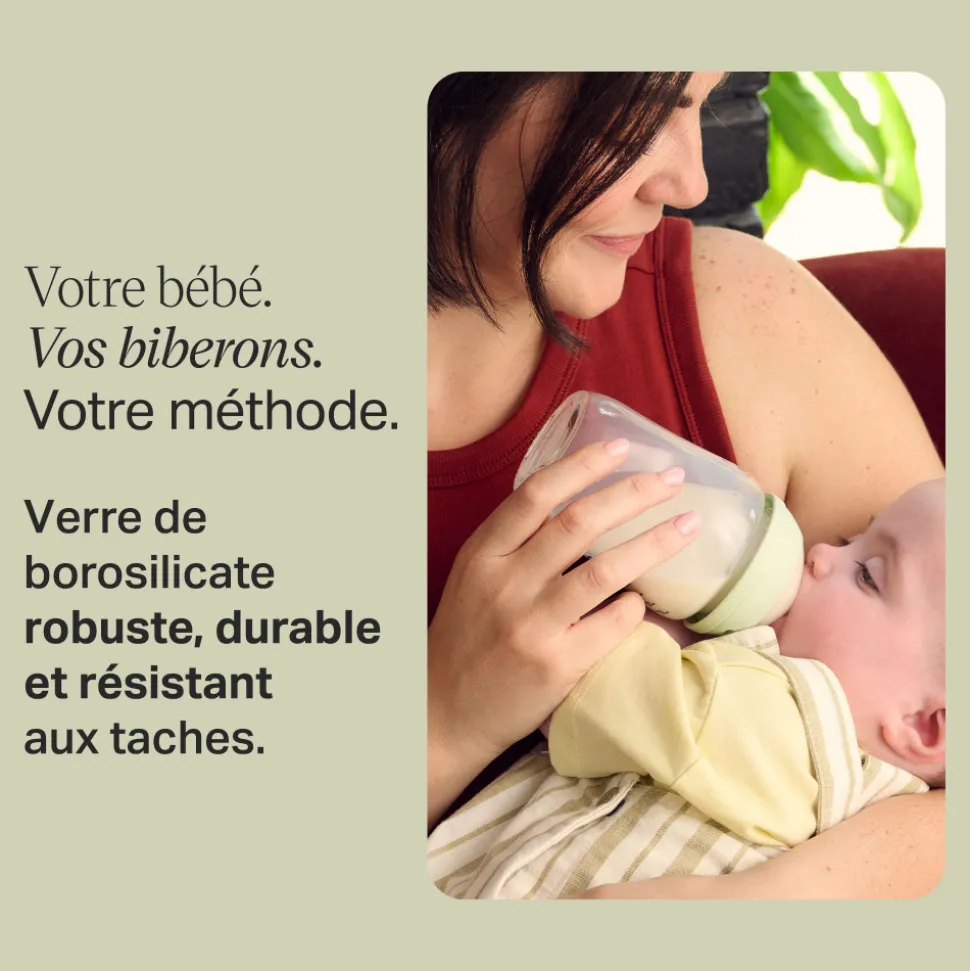 Biberon anti-colique natural start en verre 250ml