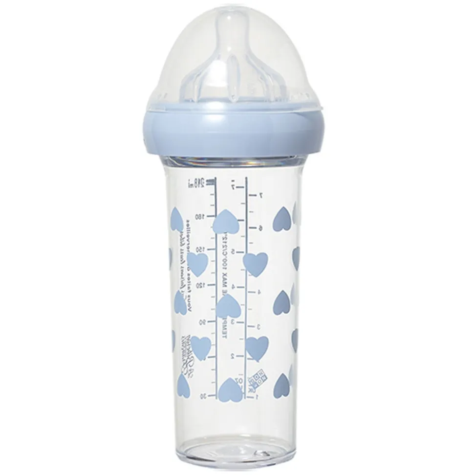Biberon coeurs bleus 210 ml