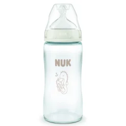 Biberon first choice+ verre 240 ml silicone 3m+ m hippocampe
